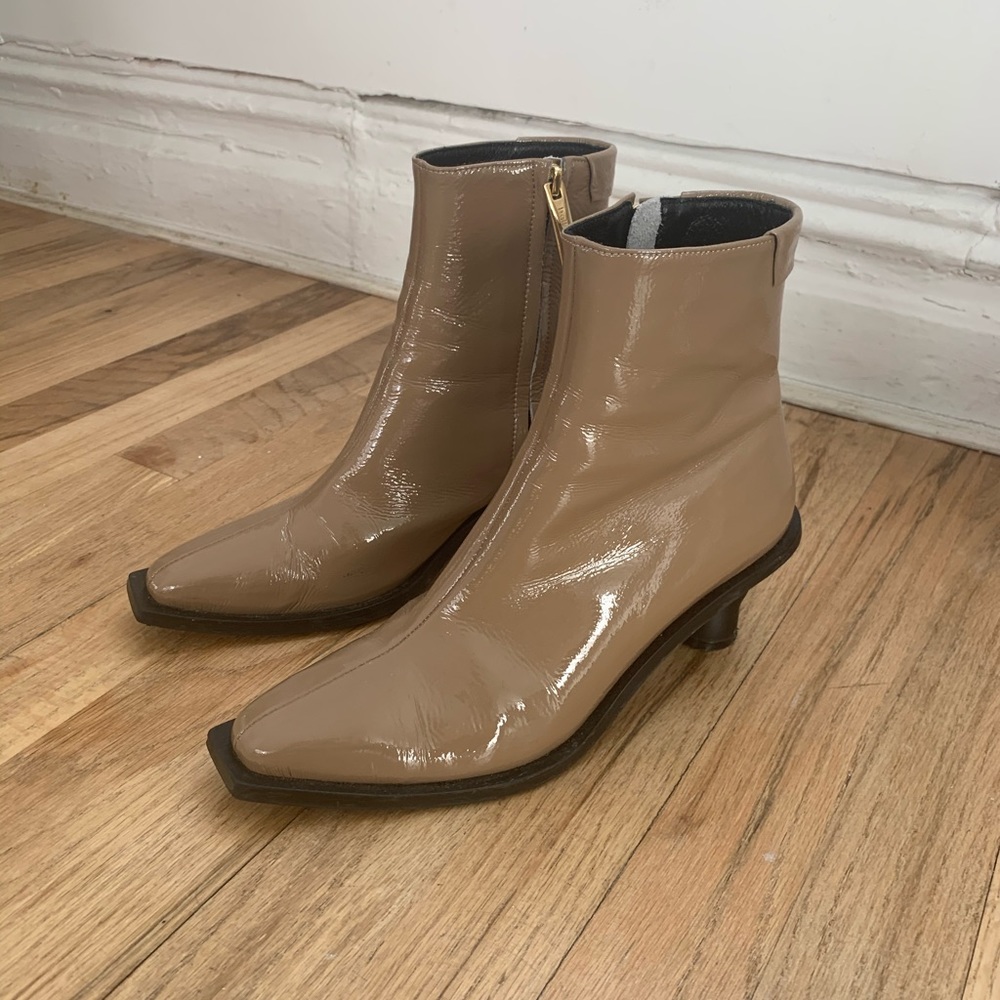 Reike Nen Patent Beige Boots